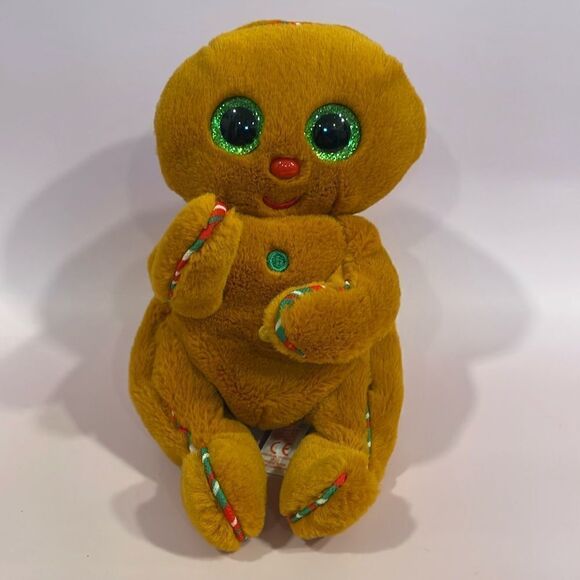 2022 Ty Beanie Bellies Crispin the Gingerbread Man Excellent Used Condition 8” - Picture 1 of 8